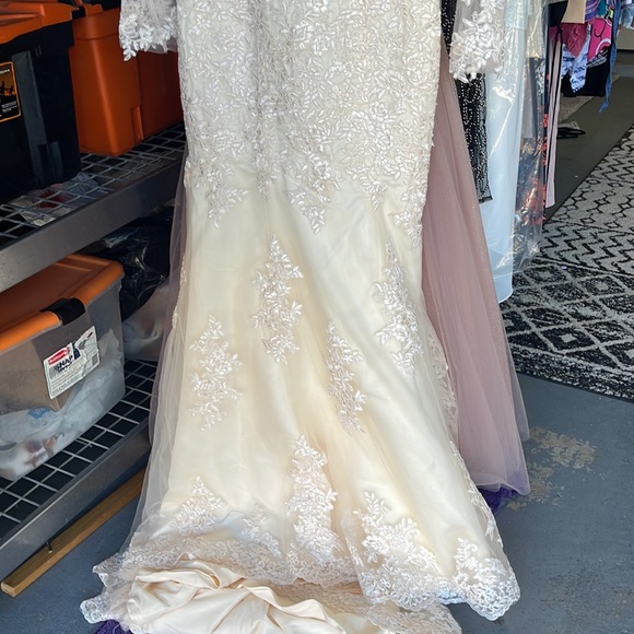 New dress wore - tan color - Picture 2 of 5